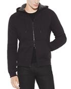 John Varvatos Star Usaf Fleece Lined Zip-front Hoodie Sweatshirt