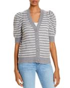 C By Bloomingdale's Cashmere Striped Cardigan - 100% Exclusive