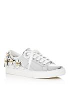 Marc Jacobs Women's Daisy Embellished Patent Leather Lace Up Sneakers