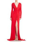Badgley Mischka Knot Front Gown