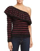 Wayf One-shoulder Stripe Sweater - 100% Exclusive