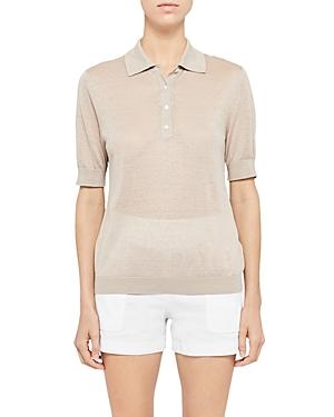 Theory Sag Harbor Polo Sweater