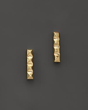 Zoe Chicco 14k Yellow Gold Spiked Bar Stud Earrings