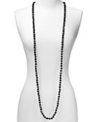 Carolee Black Faceted Bead Rope Necklace