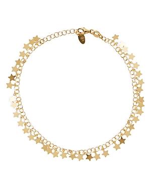 Argento Vivo Star Charm Ankle Bracelet In 14k Gold Plated