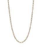 Roberto Coin 18k Yellow Gold Polished & Textured Paperclip Link Chain Necklace, 17