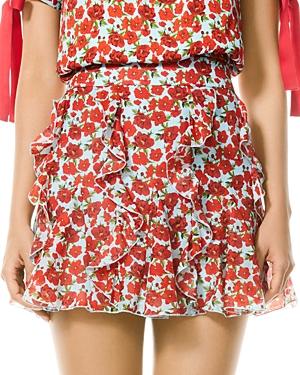 Alice And Olivia Sherley Ruffled Godet Skirt