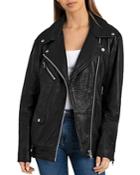 Bagatelle. Nyc Oversized Leather Moto Jacket