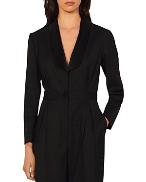 Sandro Deep V Neck Jumpsuit