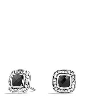 David Yurman Petite Albion Earrings With Black Onyx And Diamonds