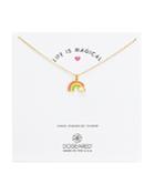 Dogeared Life Is Magical Rainbow Necklace, 16
