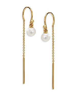 Nadri Swarovski Pearl Threader Earrings
