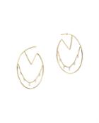Aerodiamonds 18k Yellow Gold Bohemian Diamond Hoop Earrings