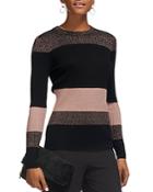 Whistles Color-blocked Sparkle Sweater