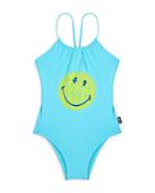 Vilebrequin X Smiley Girls' Printed Regular Fit One Piece Swimsuit - Little Kid, Big Kid