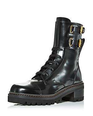See By Chloe Mallory Zip Up Leather Booties