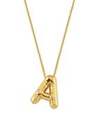 Maison Irem Ballon Letter Pendant Necklace, 17