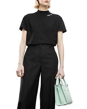 The Kooples Black High Neck Tee