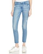 Black Orchid Noah Ankle Fray Jeans In Indigo Sunset