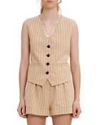 Maje Vilatex Pinstriped Vest
