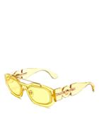 Versace Unisex Brow Bar Geometric Sunglasses, 51mm
