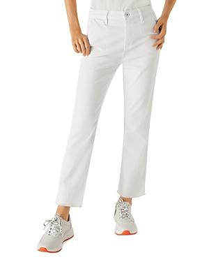 Marella Milva Cropped Flare Jeans In Optical White
