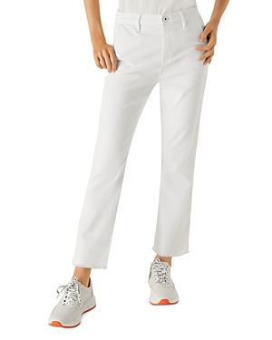 Marella Milva Cropped Flare Jeans In Optical White