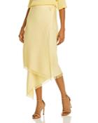 Aeron Hazel Frayed-hem Wrap Skirt