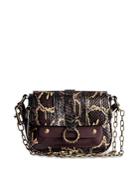 Zadig & Voltaire Kate Snake Embossed Leather Crossbody