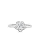 Roberto Coin 18k White Gold Diamond Flower Cluster Ring