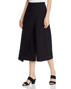 Eileen Fisher Overlay Wide-leg Cropped Pants