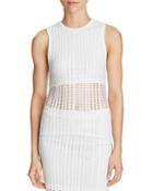 T By Alexander Wang Perforated Stretch Jersey Tank
