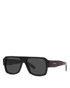 Prada Men's Pilot Sunglasses, 56mm