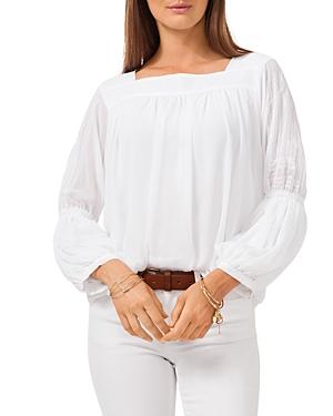 Vince Camuto Square Neck Chiffon Blouse
