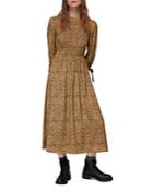 Whistles Ripple Animal Shirred Dress