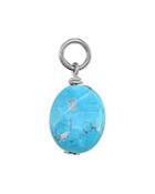 Aqua Crystal Ball Charm In Sterling Silver Or 18k Gold-plated Sterling Silver - 100% Exclusive