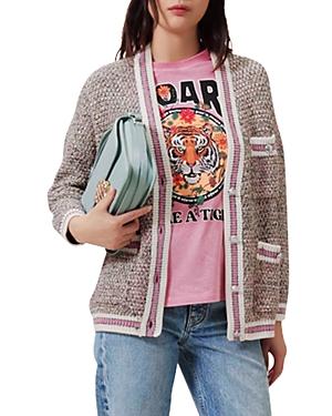 Maje Mapado Tweed Effect Cardigan