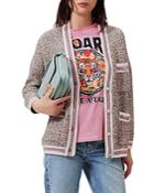 Maje Mapado Tweed Effect Cardigan