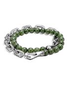 John Hardy Sterling Silver Classic Chain Wrap Bracelet With Jade