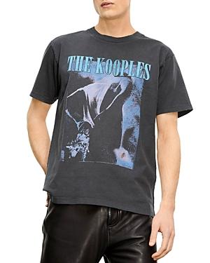 The Kooples Black Washed Graphic Tee