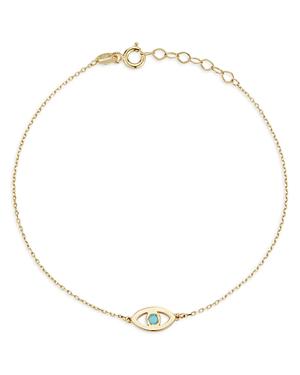 Bloomingdale's 14k Yellow Gold Evil Eye Bracelet - 100% Exclusive