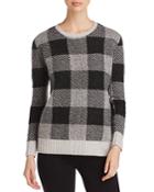 C By Bloomingdale's Brushed Plaid Cashmere Sweater - 100% Exclusive