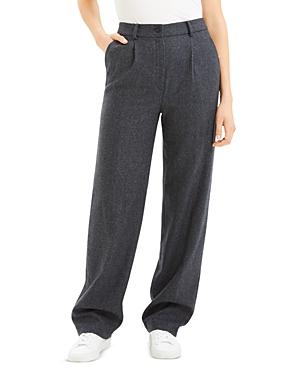 Theory Wool-blend Pleated Pants - 100% Exclusive
