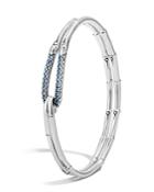 John Hardy Sterling Silver Bamboo Lava Hook Medium Bracelet With Blue Sapphire - 100% Bloomingdale's Exclusive