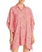 Tommy Bahama Printed Button-front Cover-up Shirt