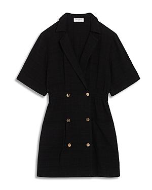 Sandro Alize Double Breasted Tweed Dress