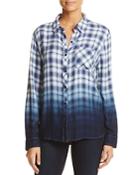 Beachlunchlounge Leigh Ombre Plaid Shirt