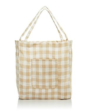 Aqua Gingham Tote - 100% Exclusive