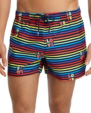 2(x)ist Essential Ibiza Rainbow-print Swim Shorts