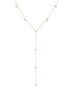 Apres Jewelry 14k Yellow Gold Petite Paris Diamond & Freshwater Pearl Lariat, 18